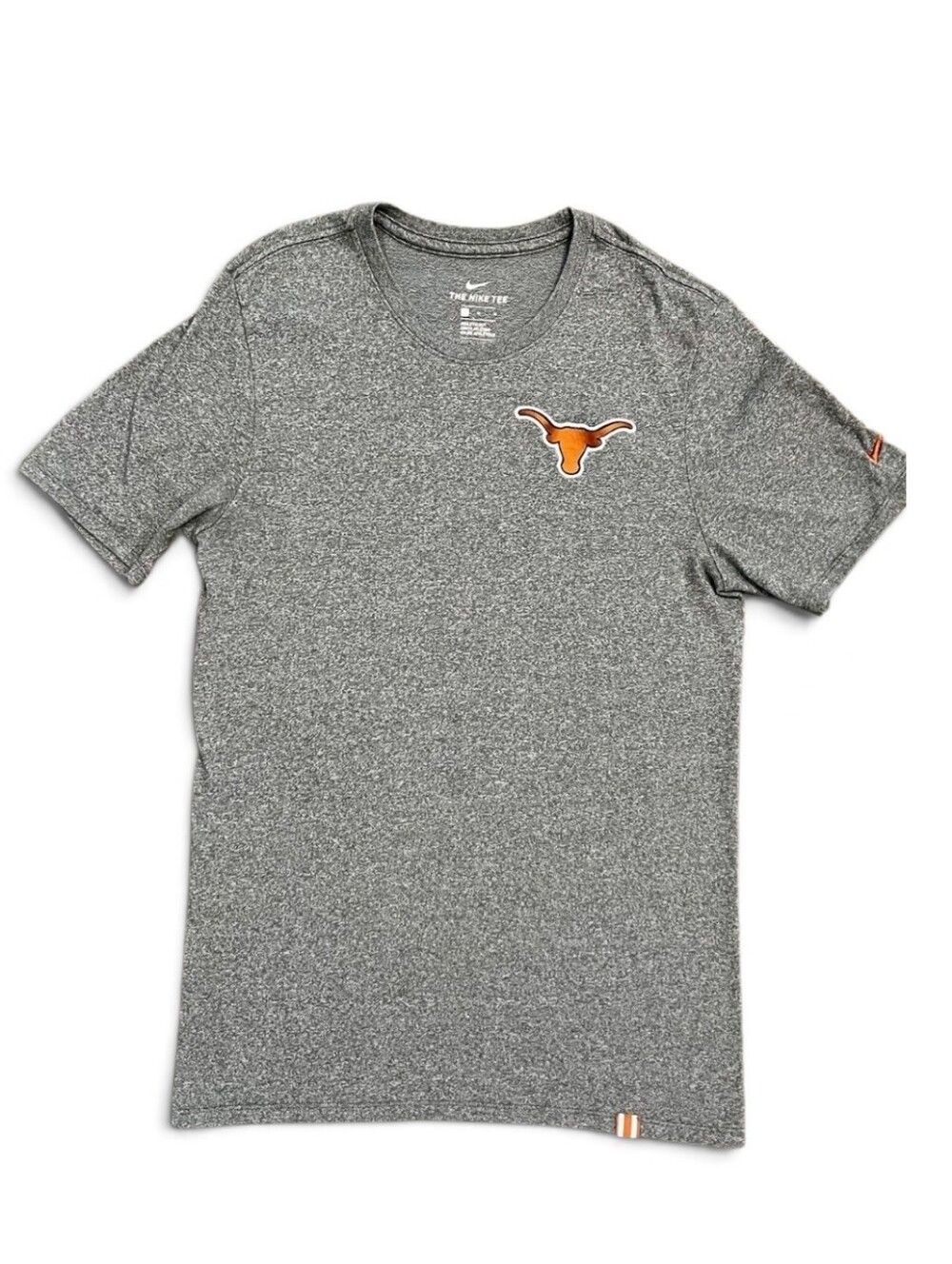 Nike Tee University Of Texas UT Longhorns Athletic Cut Tshirt Gray Small